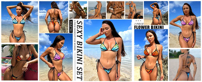 Butterfly 3D Print Brazil Bikini Set