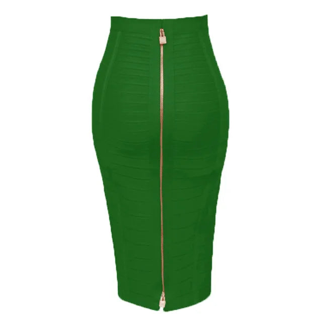 High Quality Zipper Bandage Pencil Skirt