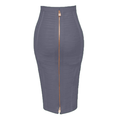 High Quality Zipper Bandage Pencil Skirt