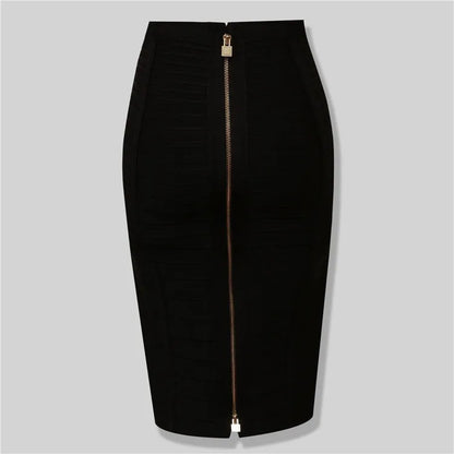 High Quality Zipper Bandage Pencil Skirt