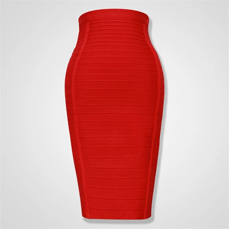 High Quality Zipper Bandage Pencil Skirt