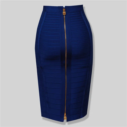 High Quality Zipper Bandage Pencil Skirt