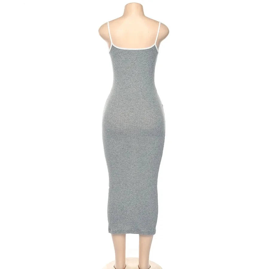 Μίντι Εξώπλατο Φόρεμα Bodycon