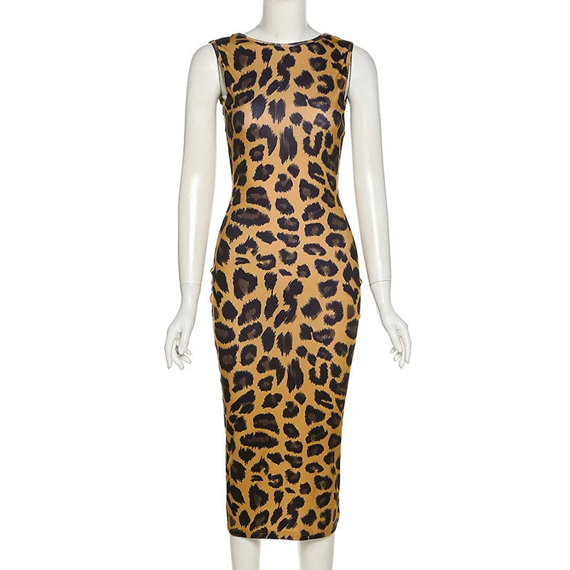 Midi Leopard Dress