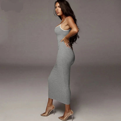 Backless Bodycon Midi Dress