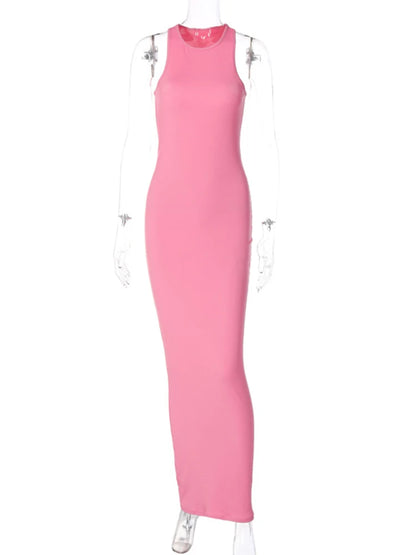 Αμάνικο Maxi Φόρεμα Bodycon