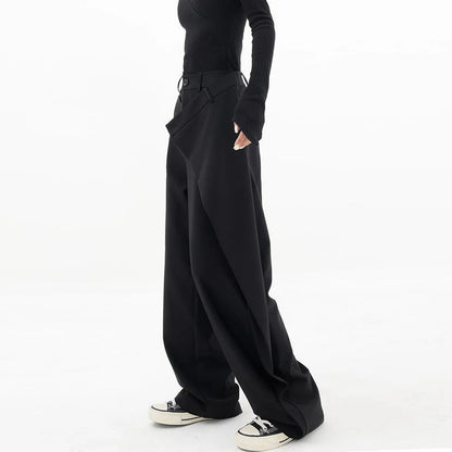 Fashion Casual Streetwear High Waist Wide Leg Pants