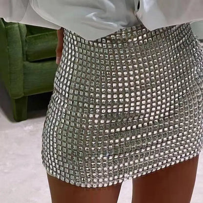 Glitter Mini Skirt