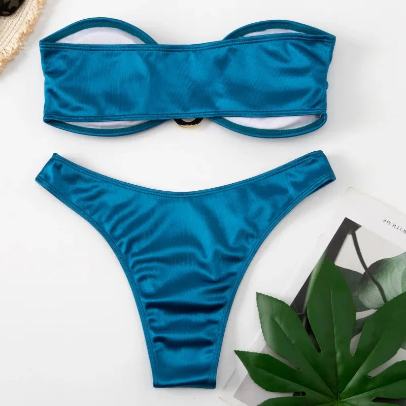 Strapless Bikini Set