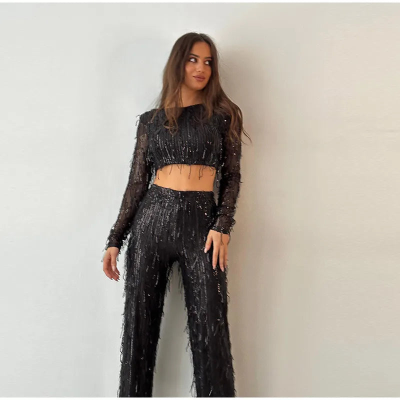 Tassel Sequin Set