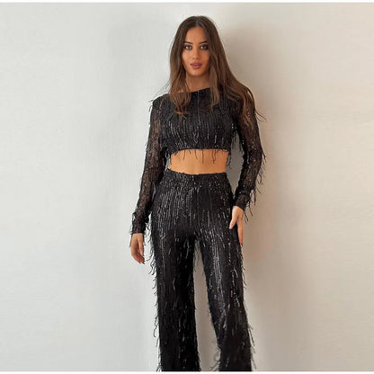 Tassel Sequin Set