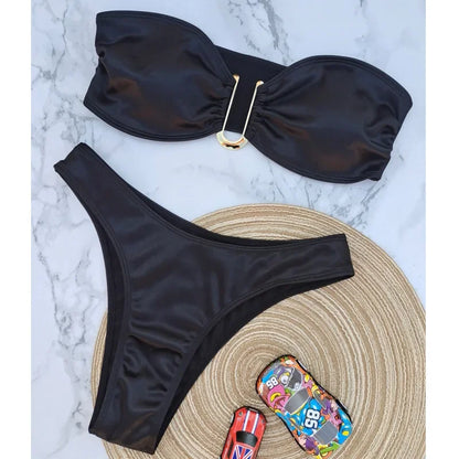 Strapless Bikini Set