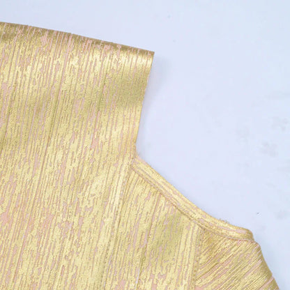 Sexy One-Shoulder-Bandage-Kleid in Gold-Silber