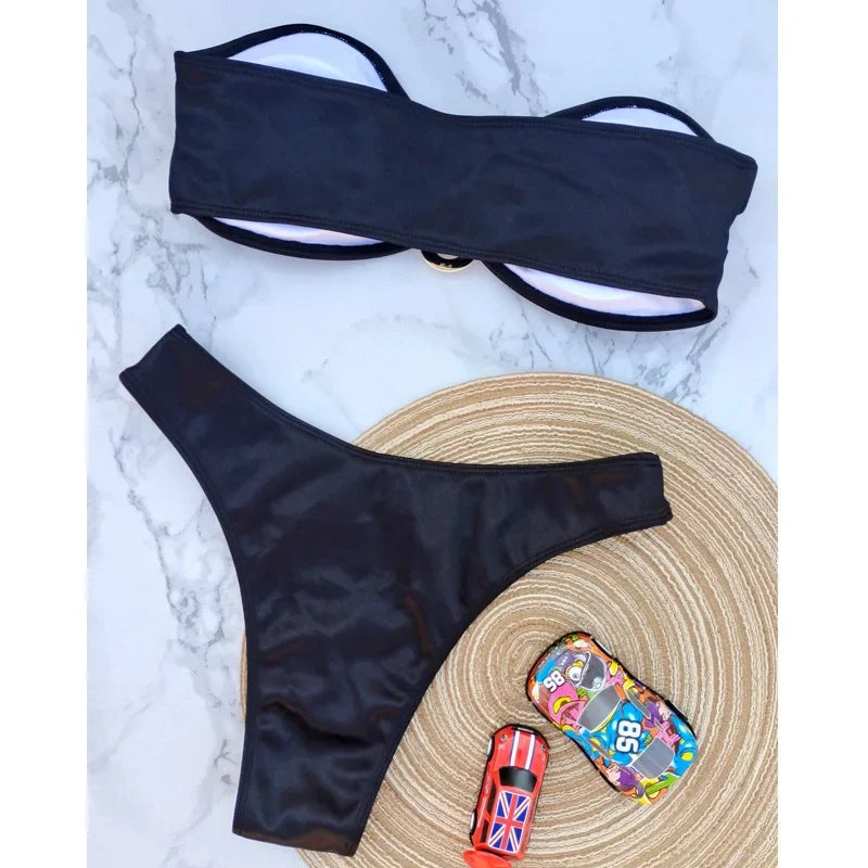 Strapless Bikini Set