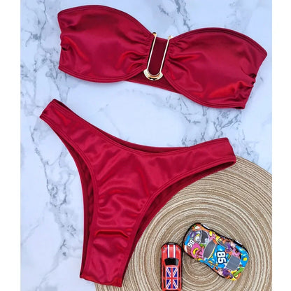 Strapless Bikini Set