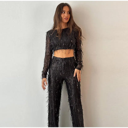 Tassel Sequin Set