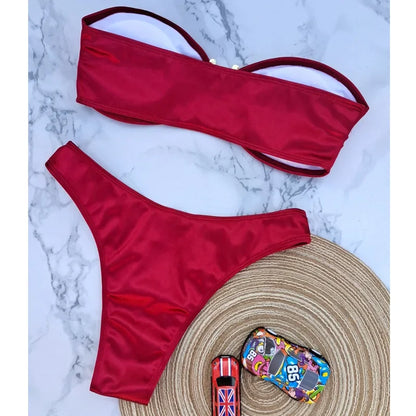 Strapless Bikini Set