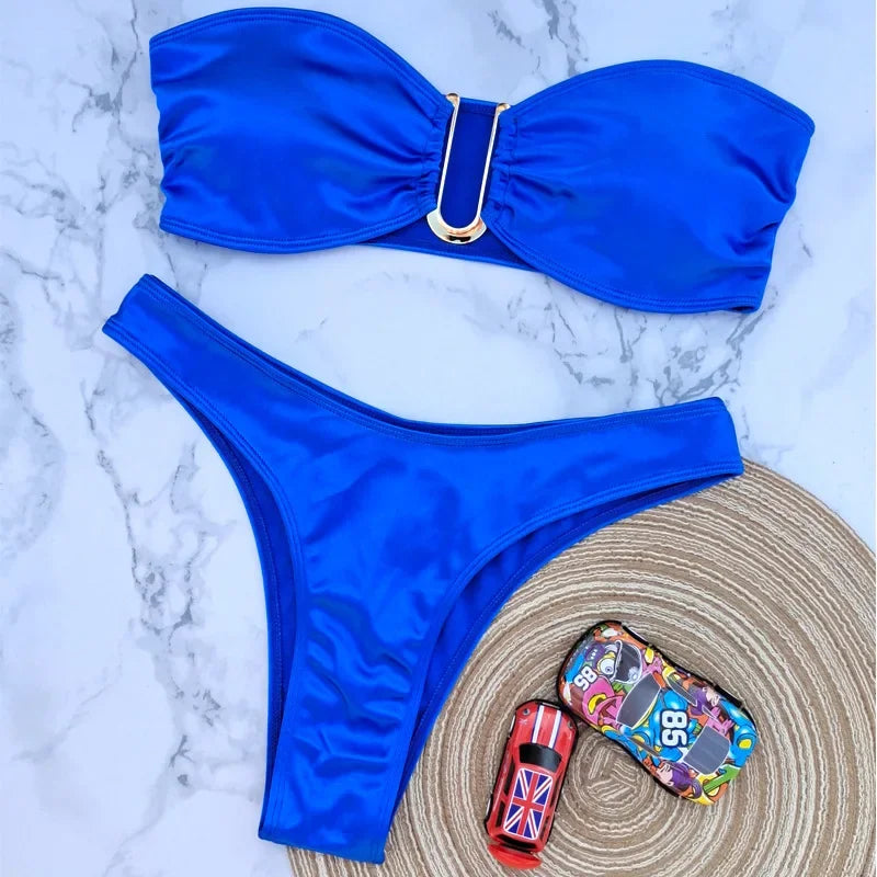 Strapless Bikini Set