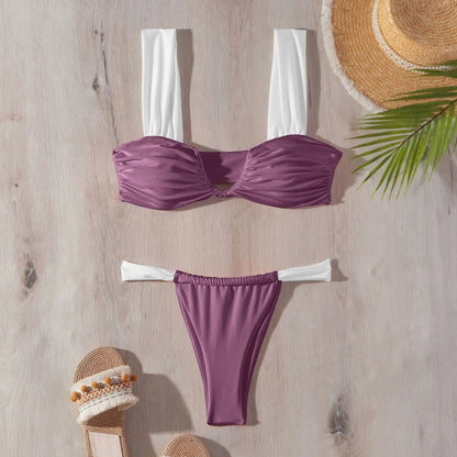 Bikini-Set mit hoher Taille