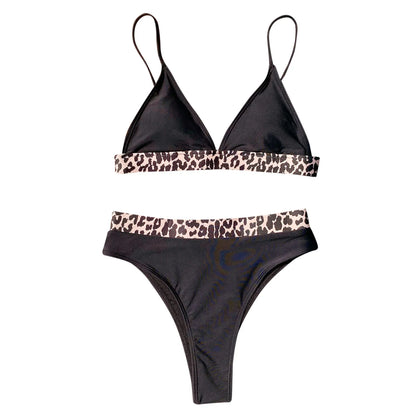 Push-Up-Bikini-Set mit hohem Schnitt und hoher Taille