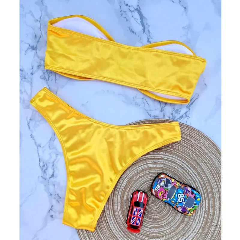 Strapless Bikini Set