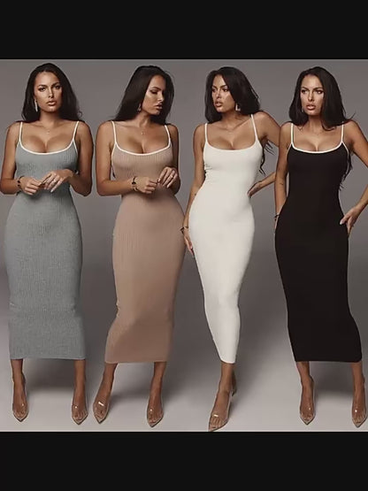 Μίντι Εξώπλατο Φόρεμα Bodycon